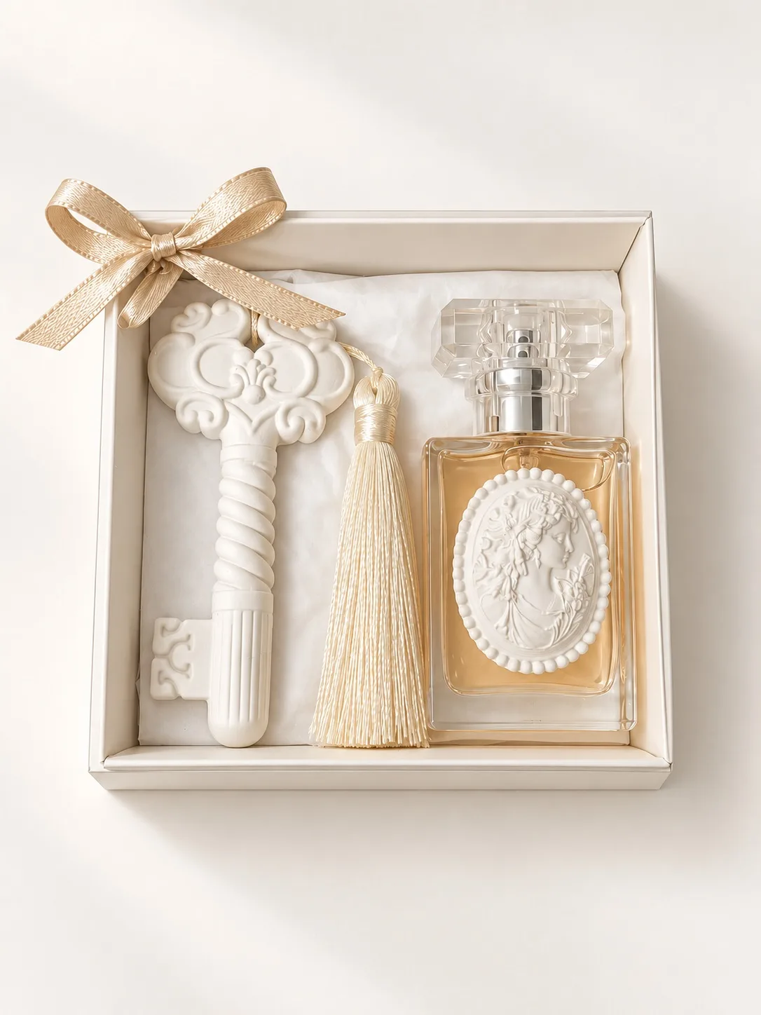 Peça de gesso perfumado com frasco de home spray